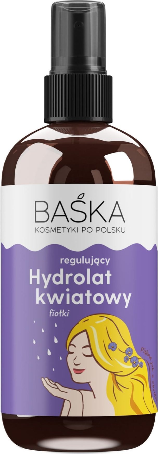 Solverx BAŚKA Hydrolat kwiatowy do twarzy regulujący - fiołki 100 ml