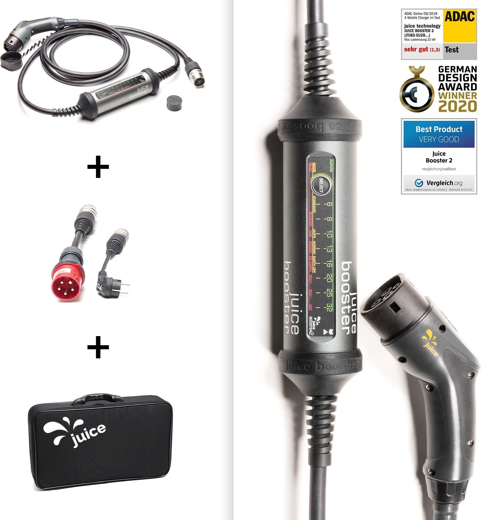 Ładowarka Juice Booster 2 EU Basic Set 1,4 - 22 kW, 3.1 m cable (EL-JB2E2)