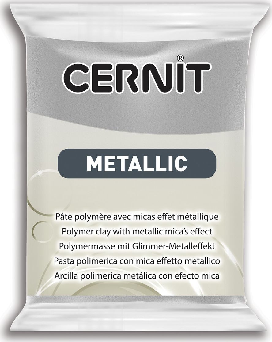 The Clay and Paint Factory Modelina Cernit Metaliczna Srebrna 56 g