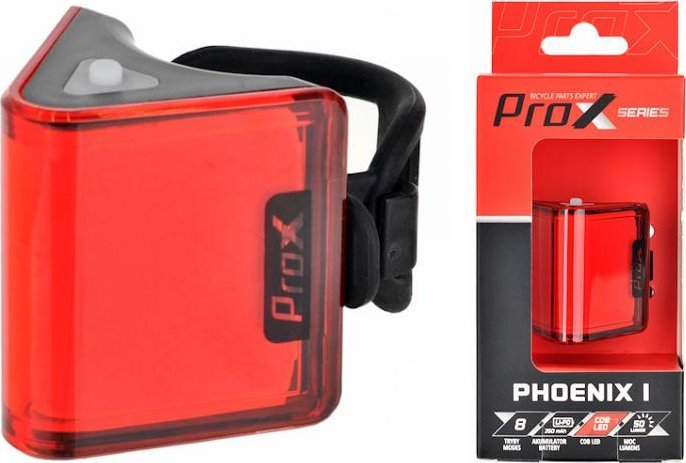 Prox LAMPA TYŁ PROX PHOENIX I COB LED 50Lm, 350 mAh, USB -C