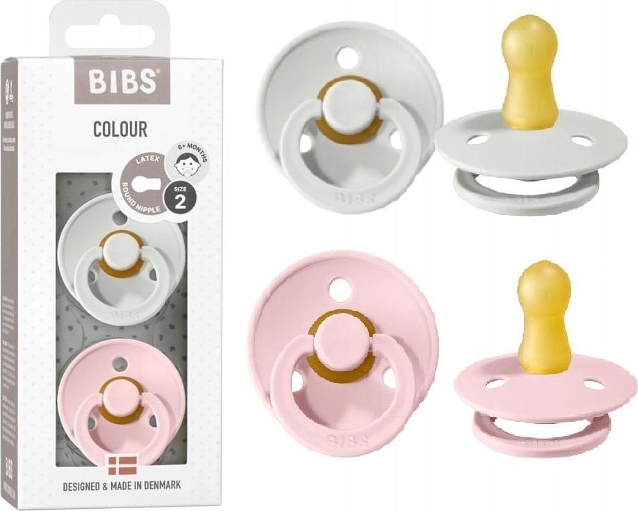 Bibs BIBS COLOUR 2-PACK HAZE & BLOSSOM M Smoczek uspokajający kauczuk Hevea
