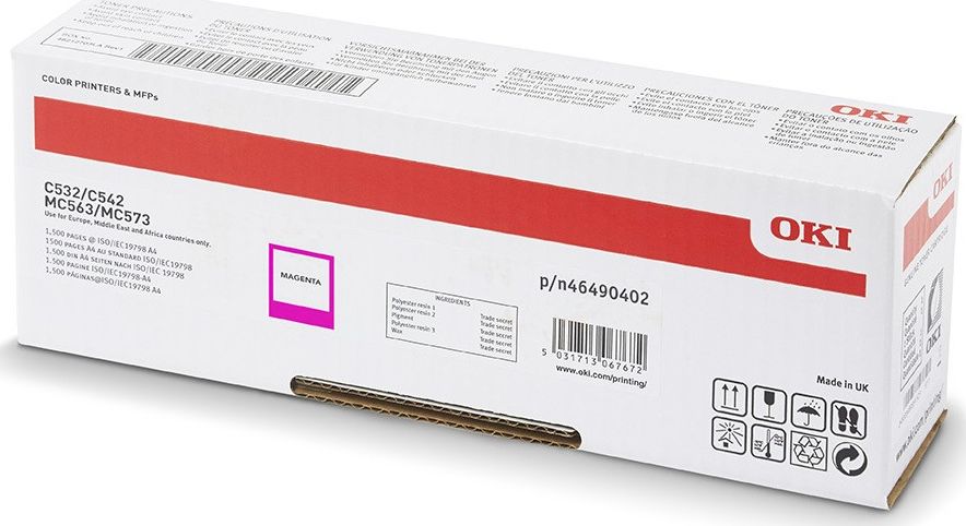 Toner OKI 46490402 Magenta Oryginał (46490402)