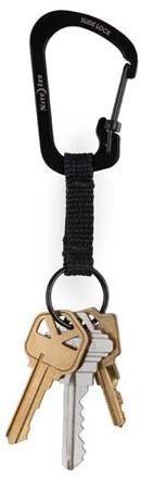 Nite Ize Karabińczyk z kółkiem do kluczy SlideLock stal nierdzewna czarny