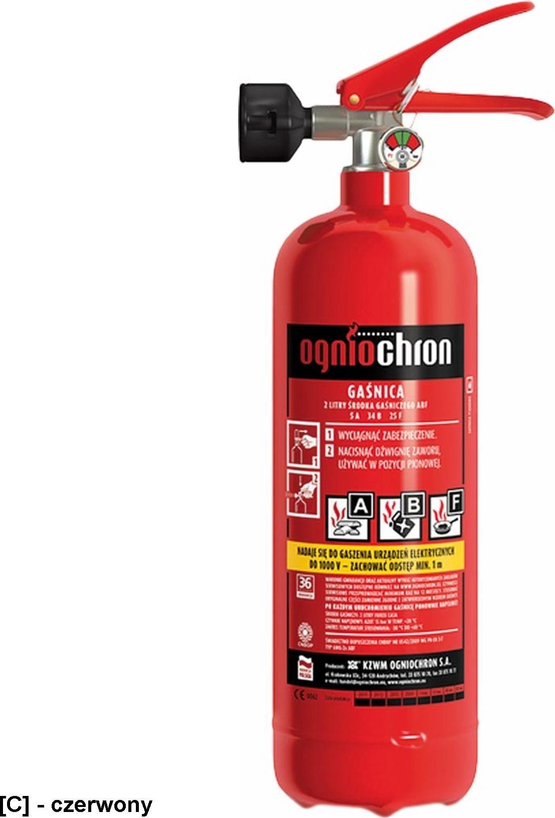 Ogniochron OGWG-2XABF oraz OGP-2XABC-PM - wieszak metalowy dla gaśnic.