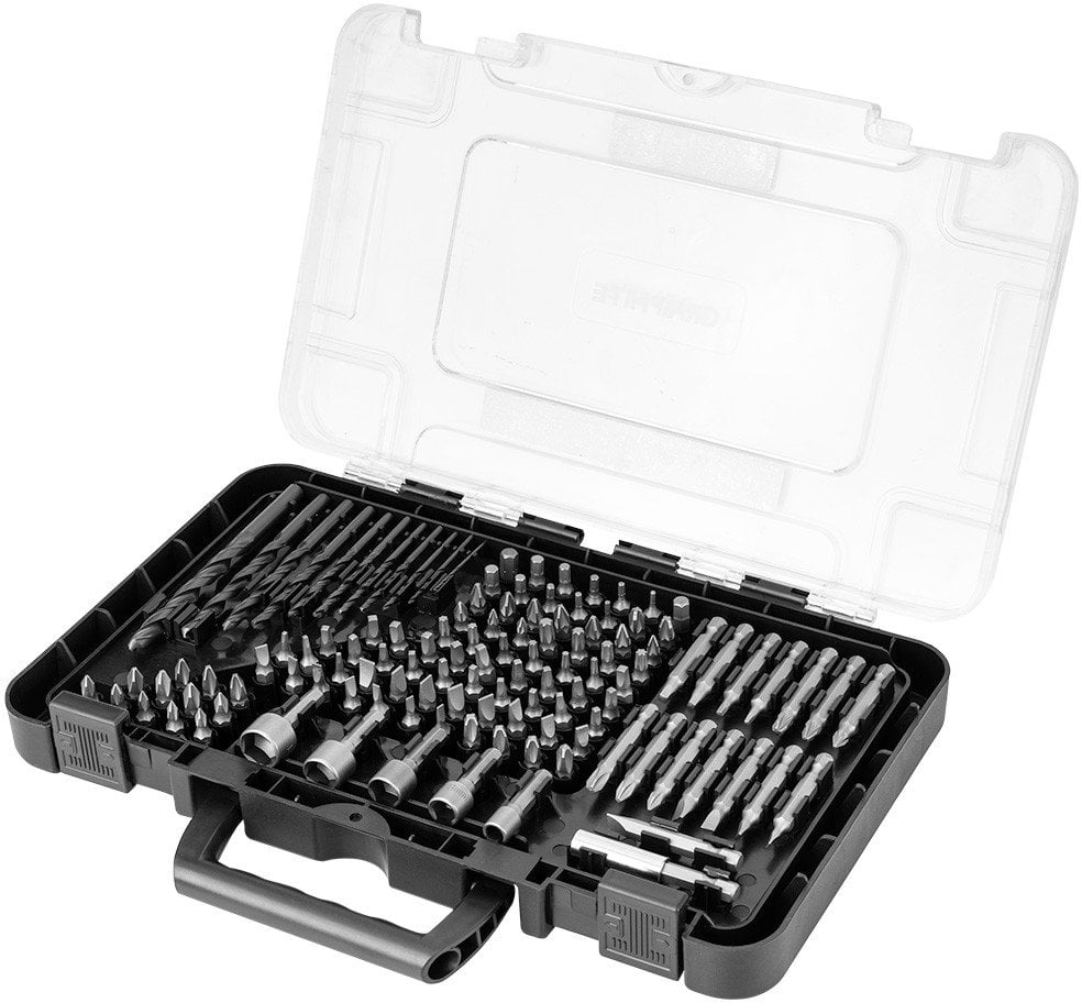 Zestaw wierteł i bitów, nasadki, 120 el.