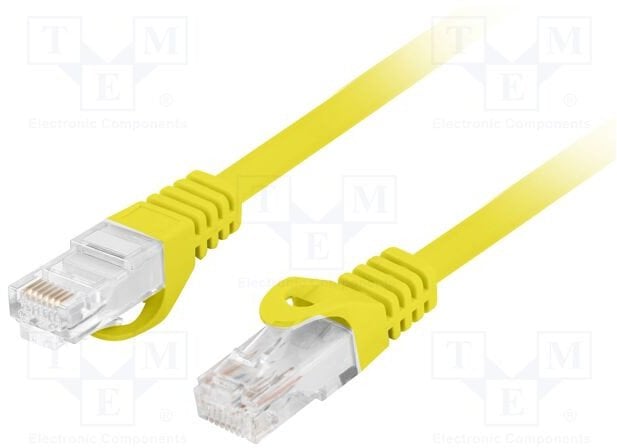 Lanberg Patchcord UTP kat.6 0,25m LSZH CU fluke passed żółty