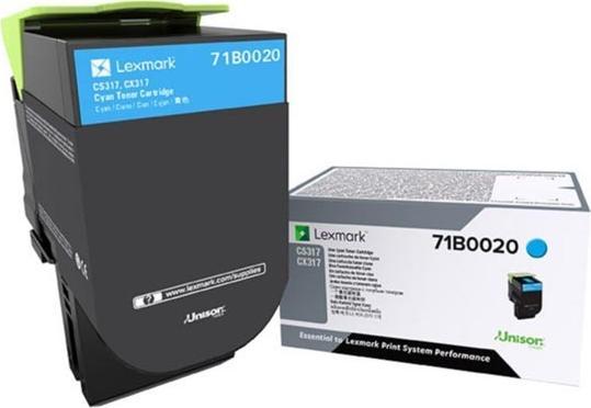 Toner Lexmark 71B0020 Cyan Oryginał (71B0020)