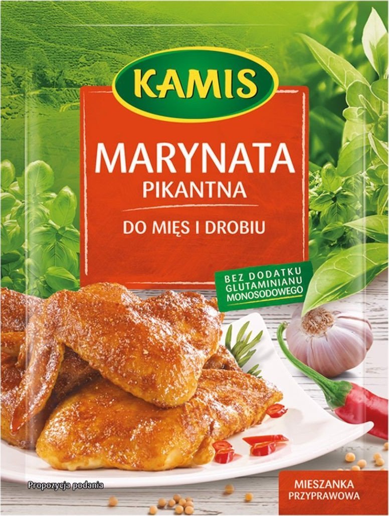 Kamis Kamis Marynata pikantna do mięs i drobiu Mieszanka przyprawowa 20 g