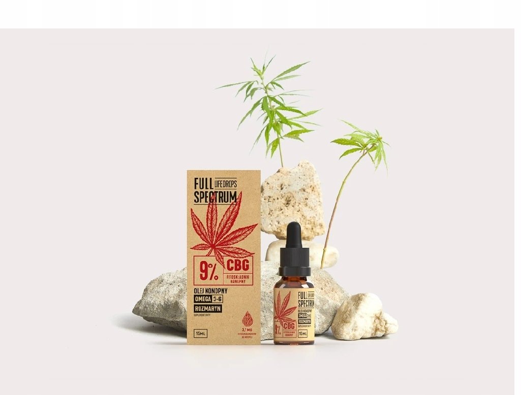 FULL SPECTRUM_Olejek Konopny CBD + CBDa 9% suplement diety 15ml