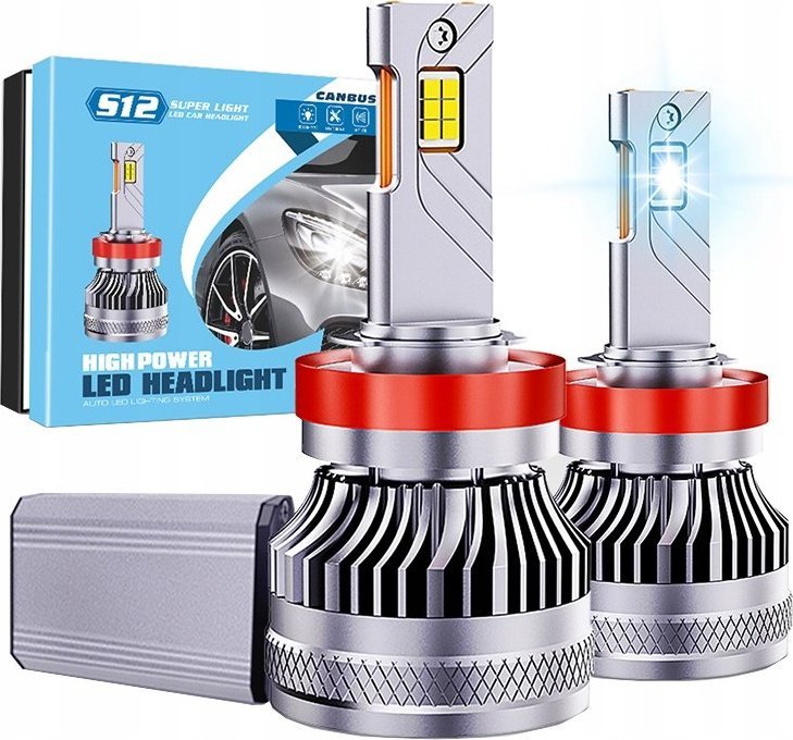 SKLEPLEDY ŻARÓWKI LED H7 S12 30000LM 160W 12V 24V 100% CAN