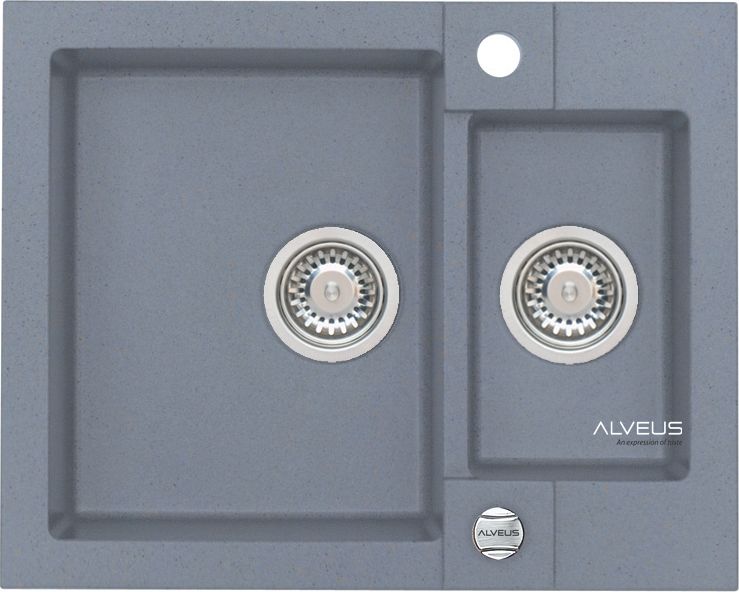 Zlewozmywak Alveus Rock 80 granitowy steel
