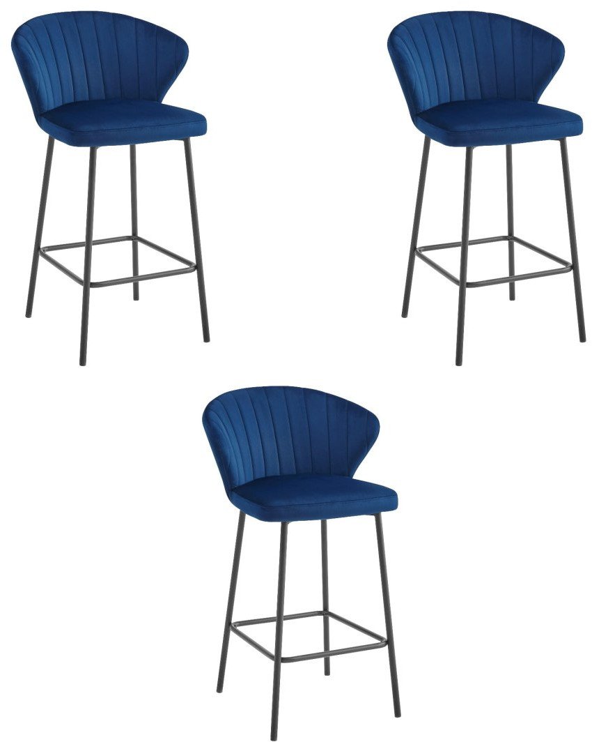 Hoker GATTA - aksamit granat / nogi czarne x 3