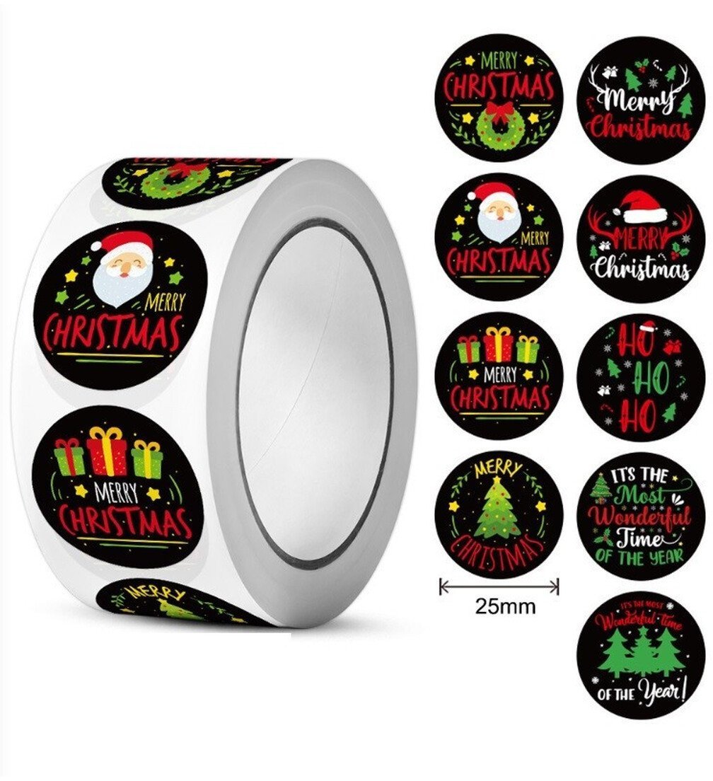 Ecarla Naklejki świąteczne Boże Narodzenie 48g