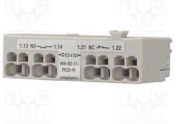 Moduł styków pomocniczych do PKZ, 1NO/1NC, przedni, push-in NHI-B2-11-PKZ0-PI EP-401016
