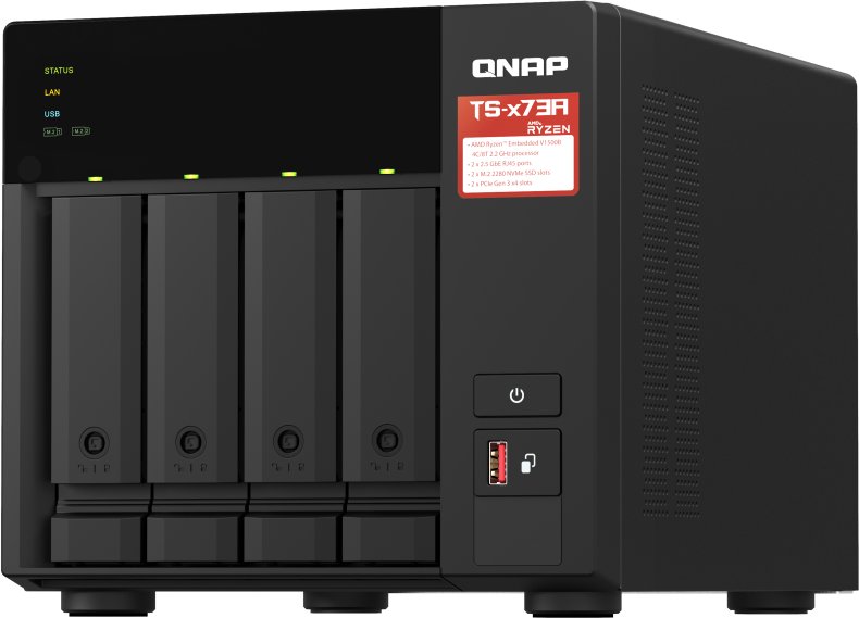 Serwer plików Qnap TS-473A + 2x 2TB HDD