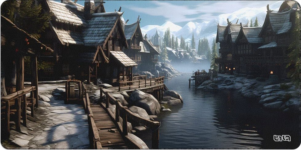 Podkładka Tilt DUŻA PODKŁADKA POD MYSZKĘ Norskie Krajobrazy 100x50 TILT Dla gracza