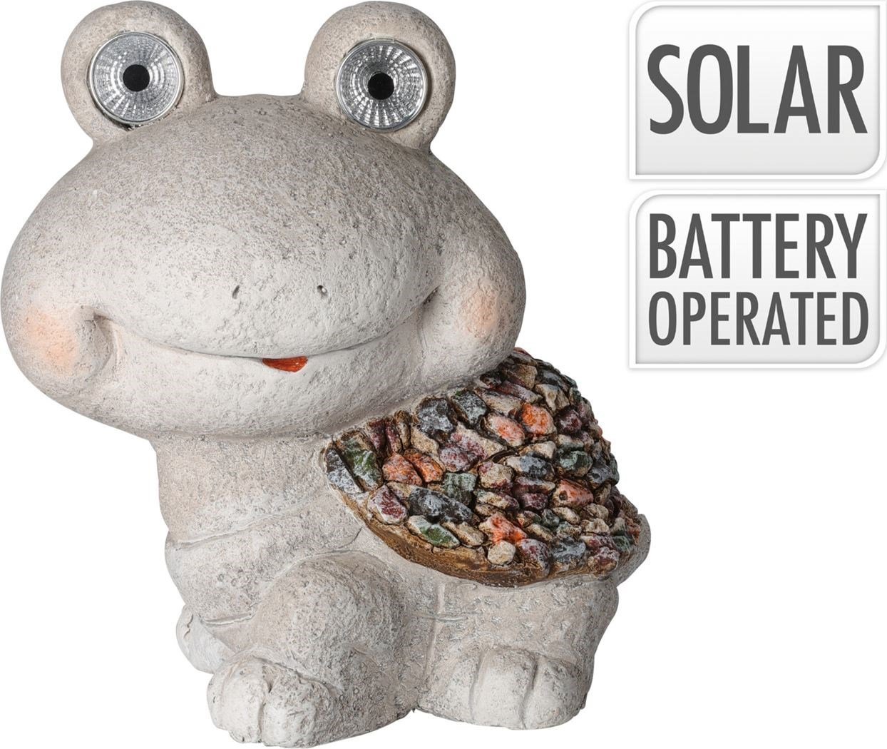 LED outdoor lamp - decoration TURTLE, solar rechargeable, 25x16x27cm