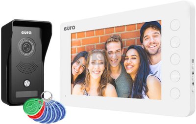 Wideodomofon EURA VDP-76A3 biały monitor