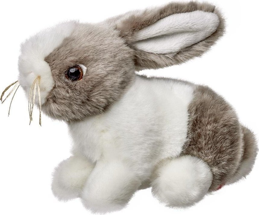 Króliczek szaro-biały 16cm