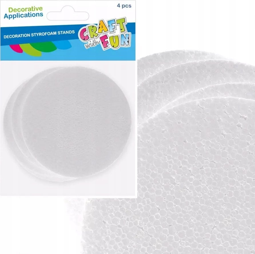 Craft with Fun OZDOBA DEK STYROP PODSTAWKA 15CM/4SZT CF 6/24