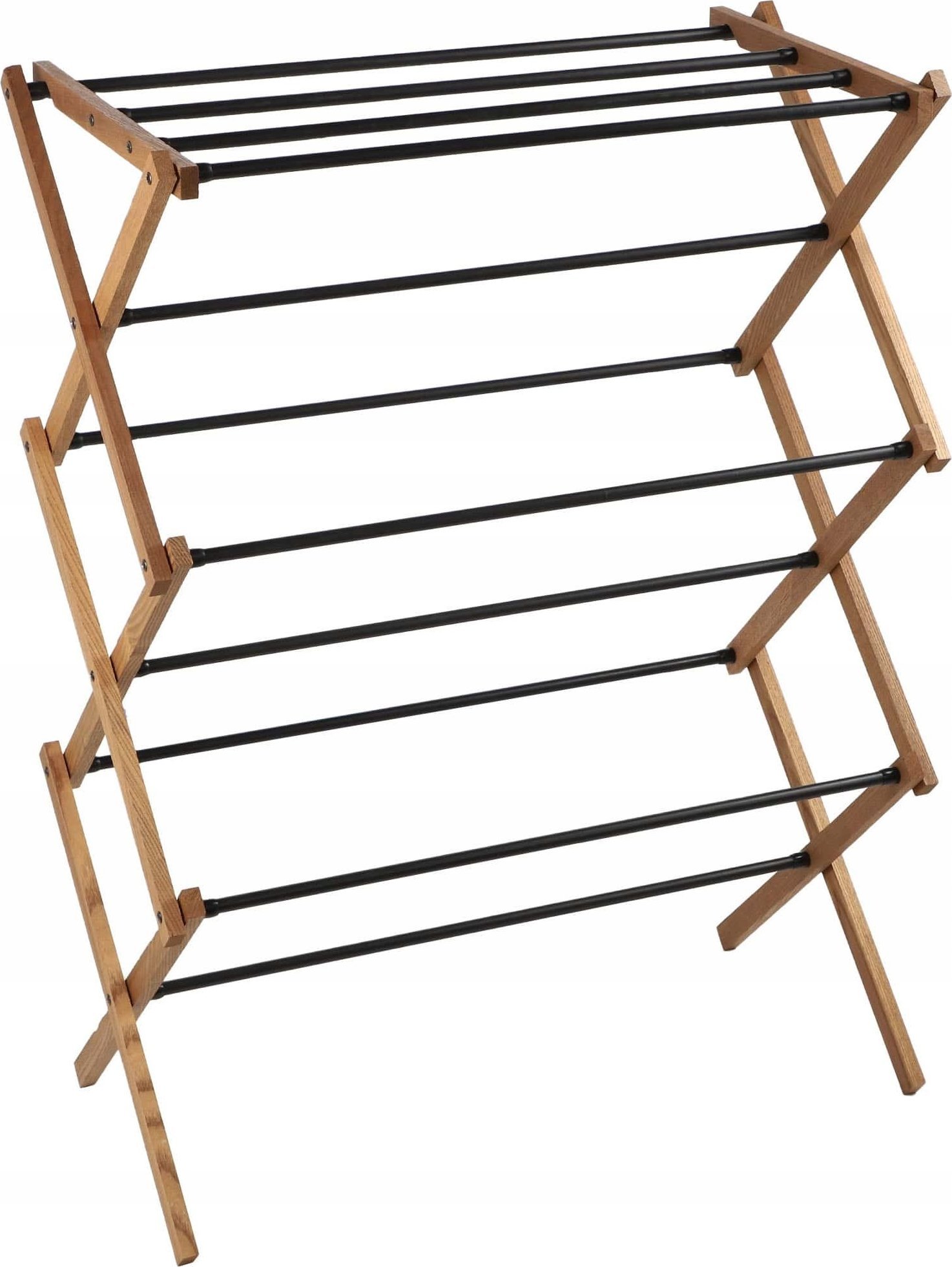 Suszarka na pranie Kadax Suszarka Na Pranie Ubrań Stojąca Pionowa Drewniana