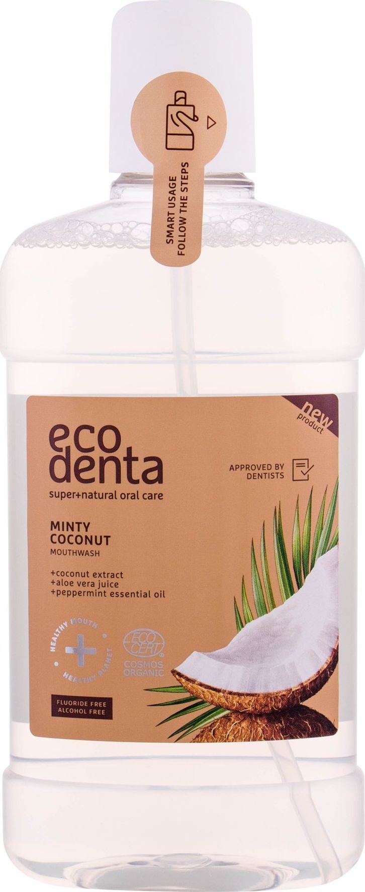 Ecodenta Płyn do płukania jamy ustnej Cosmos Organic Minty Coconut 500ml