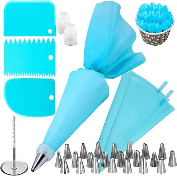 Springos Zestaw cukierniczy 32 el. do dekoracji, akcesoria do dekorowania ciast i tortów UNIWERSALNY