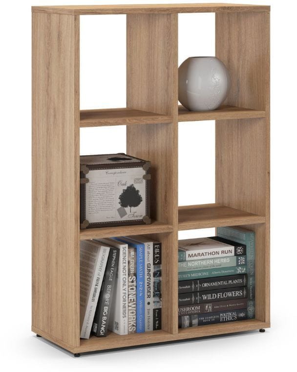 Regał otwarty do pokoju, ETAP, 66x30x100 cm, dąb, mat