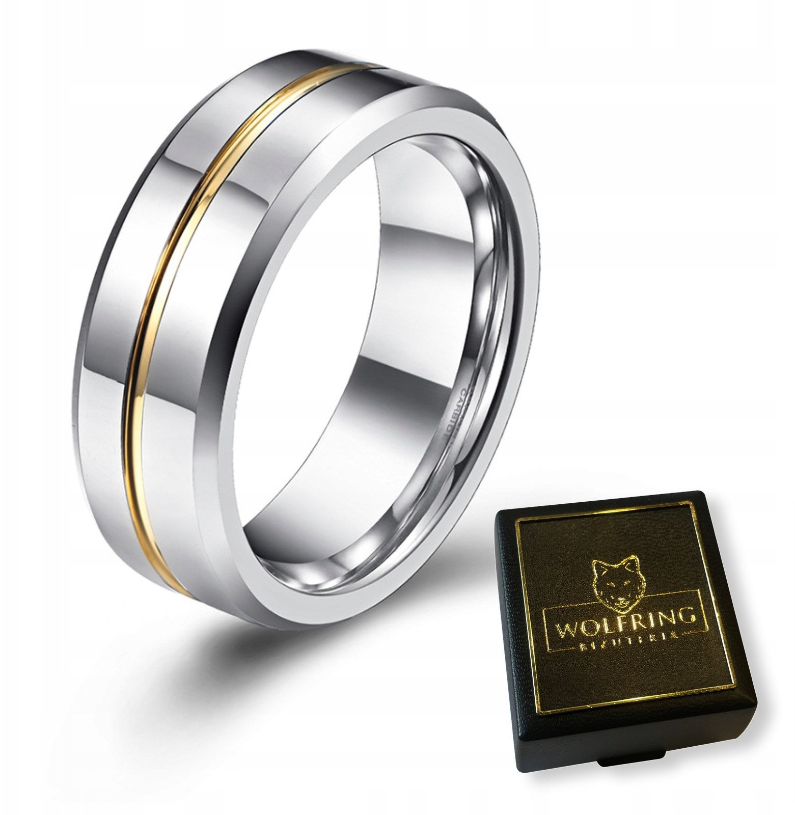 OBRĄCZKA PIERŚCIEŃ z Wolframu WOLFRING EU19 US09