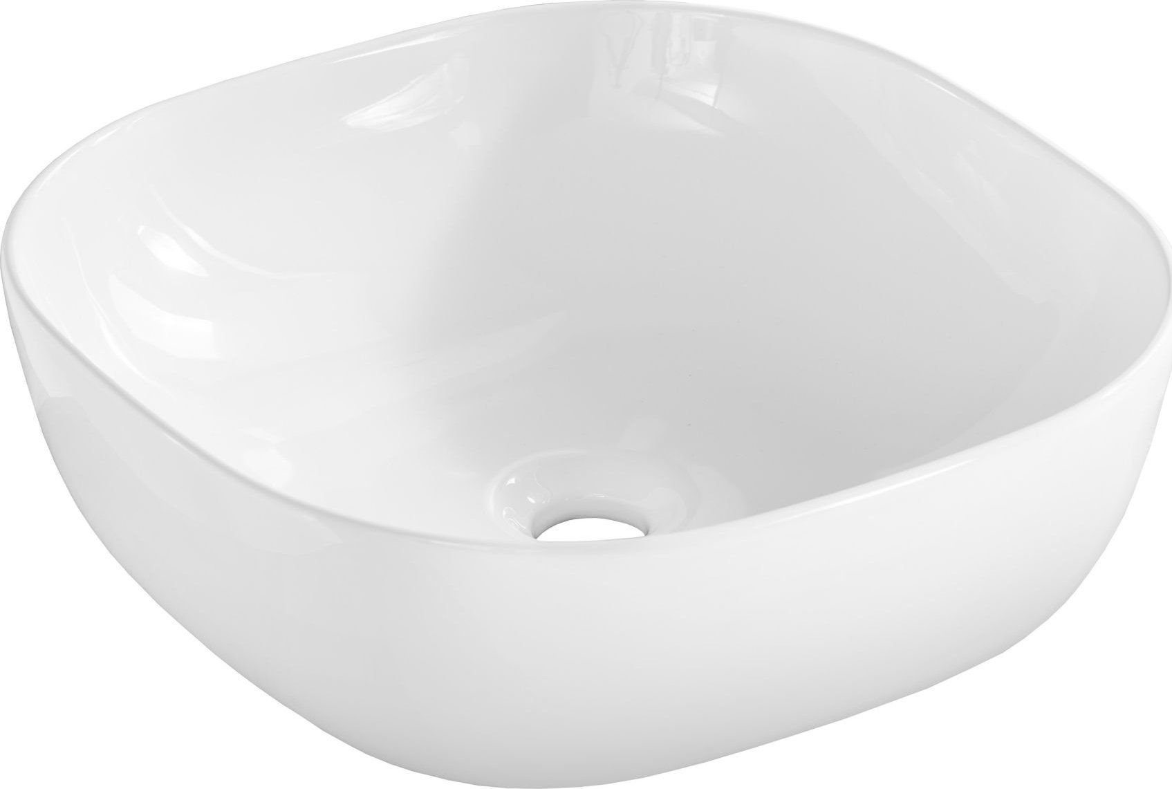 Umywalka Comad Umywalka łazienkowa, nablatowa, Smile, 41x41x15 cm, biały