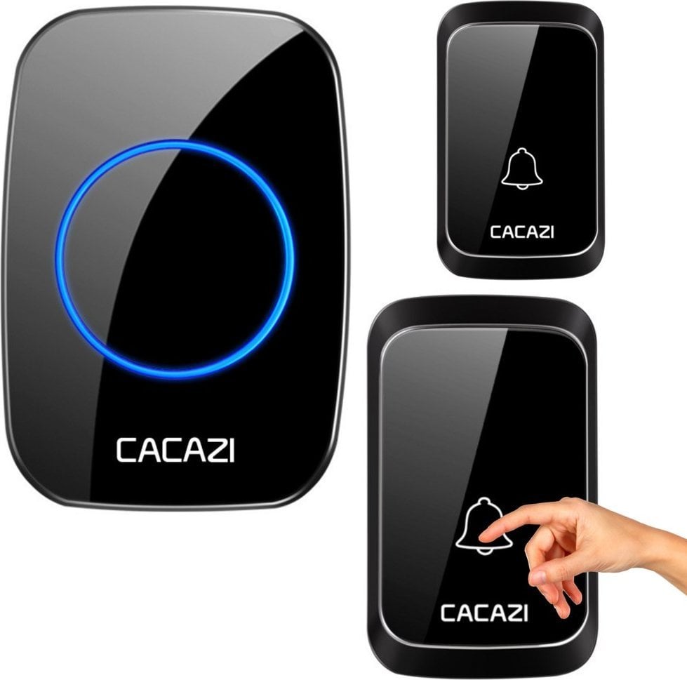 Bezprzewodowy Dzwonek Wodoszczelny 25 Melodii 3 Poziomy Głośności LEAN