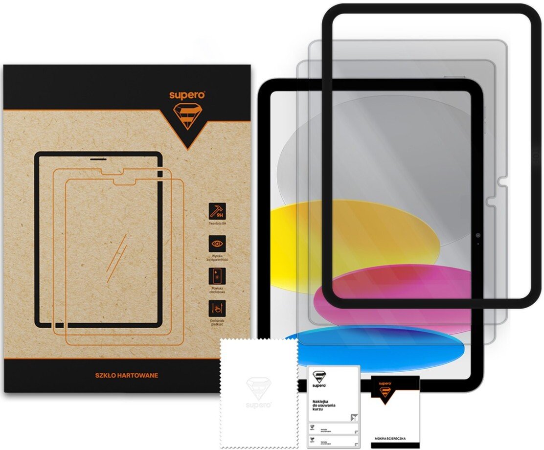 SUPERO Szkło hartowane do Apple iPad 11 Gen. 2025 / 10 Gen. 2022, 2 szt.
