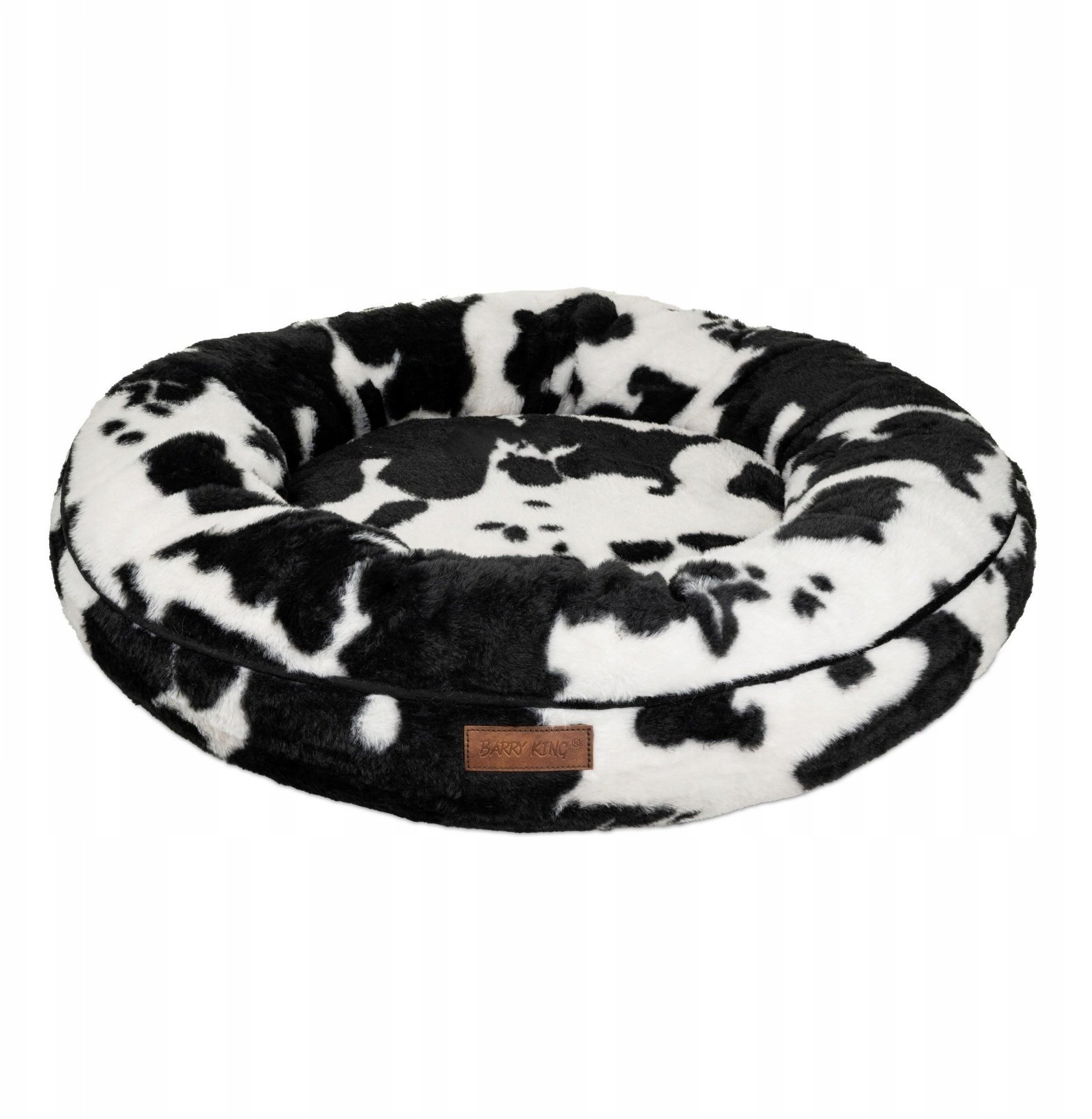 Barry King Legowisko dla psa, wzór czarne plamki, 65*65*18cm, z zamkiem