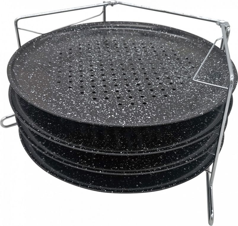 KingHoff ZESTAW 4 BLACH DO PIECZENIA PIZZY KINGHOFF KH-1553