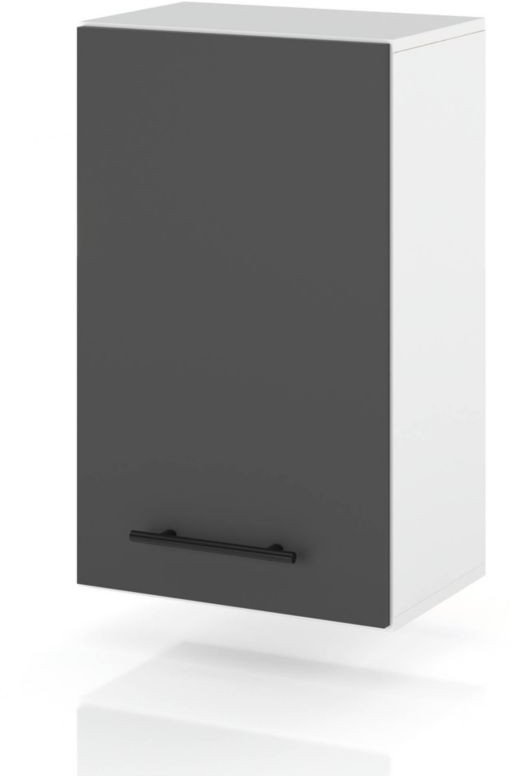 szafka kuchenna wisząca modułowa mała z uchwytami 20cm spremium szary mat