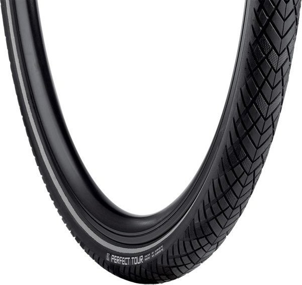 Vredestein Opona trekking VREDESTEIN PERFECT TOUR 28x1.5/8x1.1/4 (32-622) drut wkładka antyprzebiciowa refleks czarna (NEW)