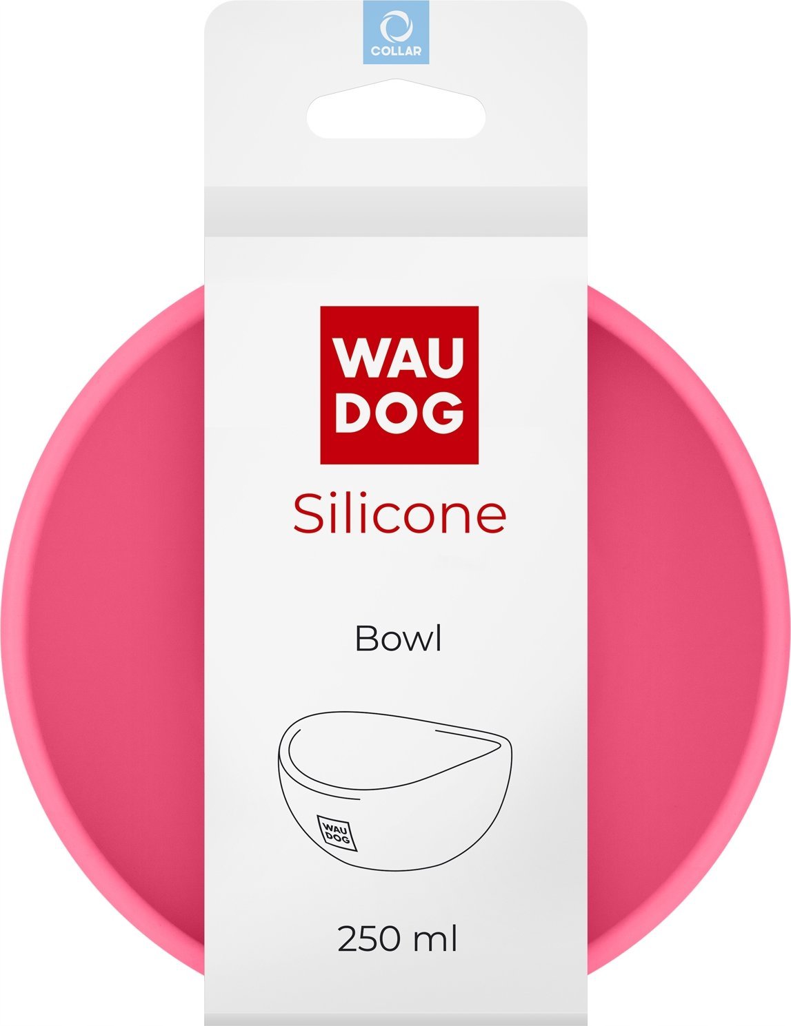 Collar WAU DOG MISKA SILIKONOWA 250ml RÓŻOWA