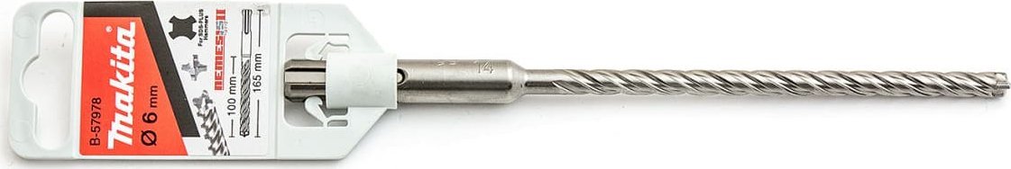 Wiertło Makita Wiertło Nemesis 2 uchwyt SDS-PLUS 6x165mm B-57978