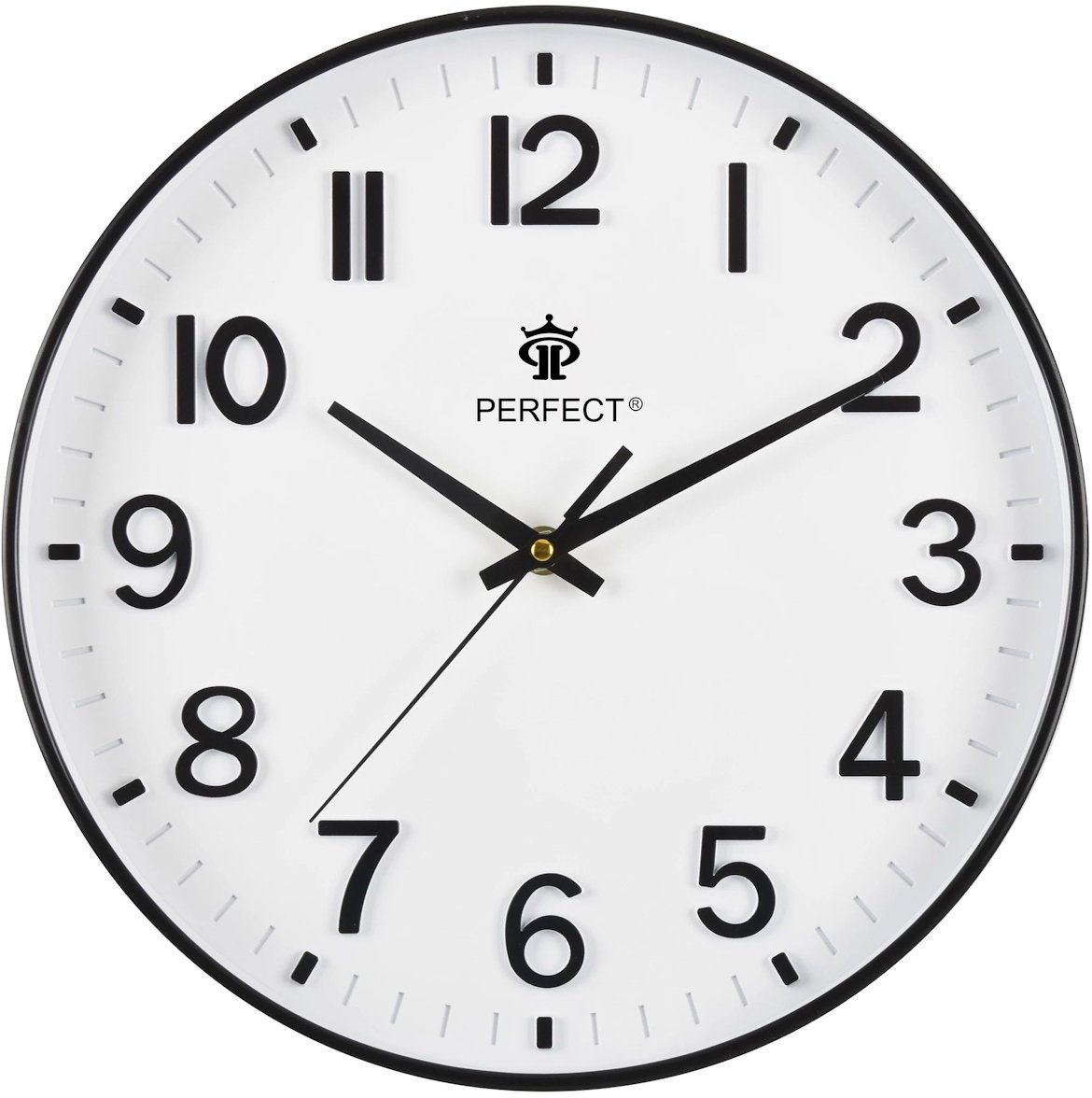 Perfect Zegar ścienny PW603-1700-1 czarny 30 cm