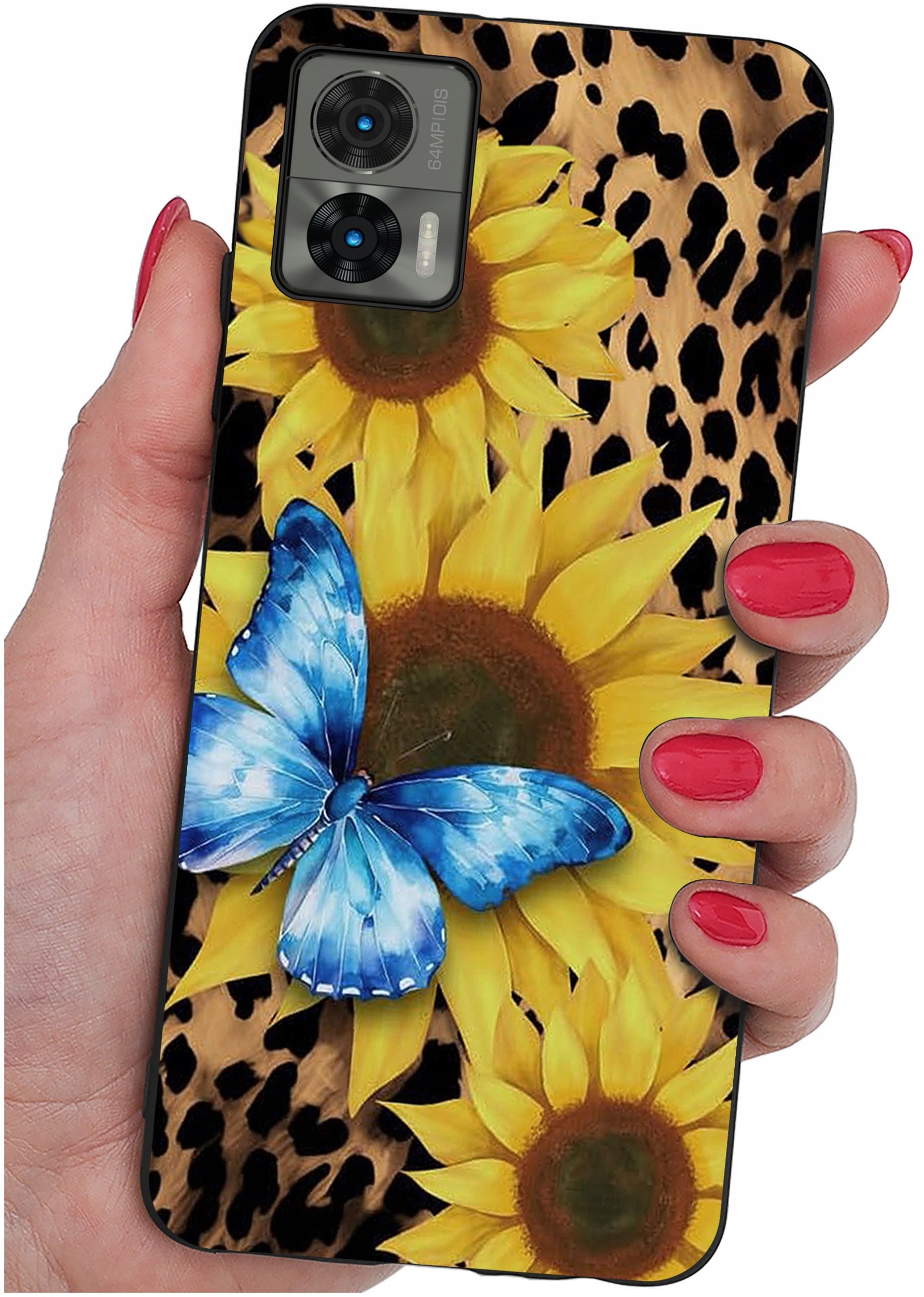 Etui do Motorola Moto Edge 30 Neo WZORY |SILIKONOWE MATT CASE + SZKŁO 9H