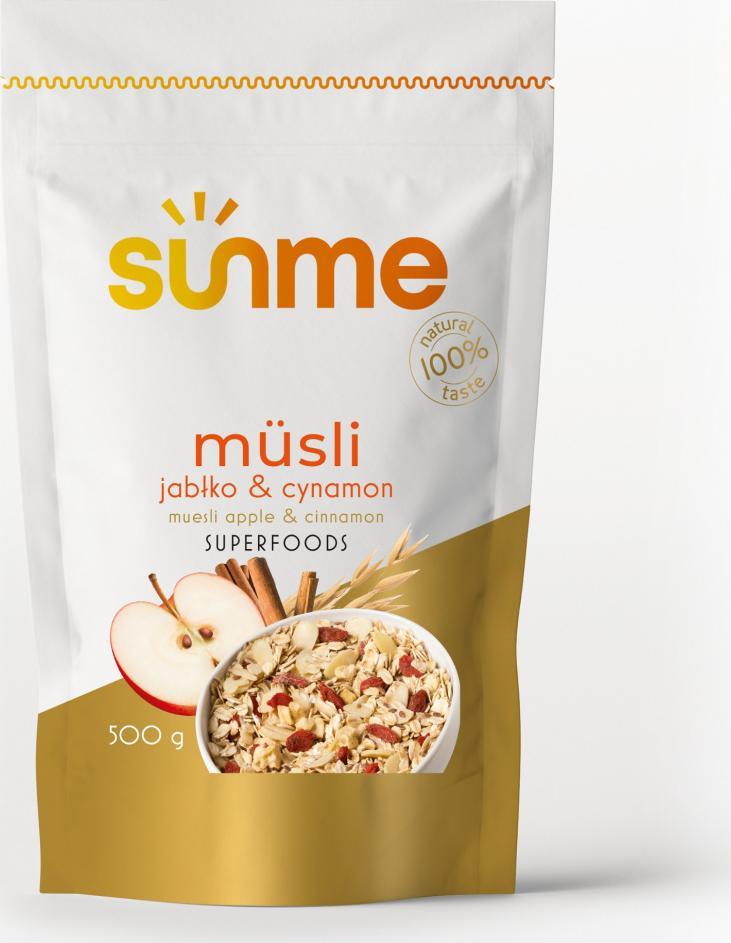Sunme Musli jabłkowo-cynamonowe 500 g
