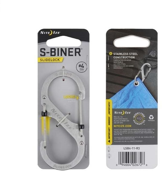 Nite Ize Karabińczyk S-Biner SlideLock #4 stal nierdzewna (LSB4-11-R3)