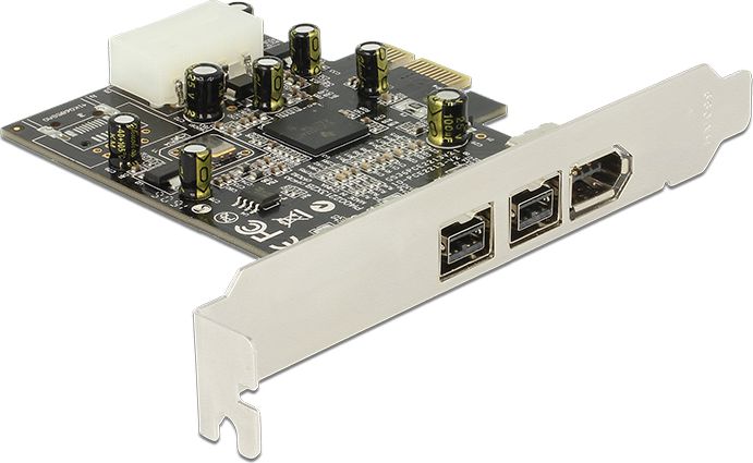 Kontroler Delock PCIe x1 - 2x FireWire 800 + 1x FireWire 400 (89153)