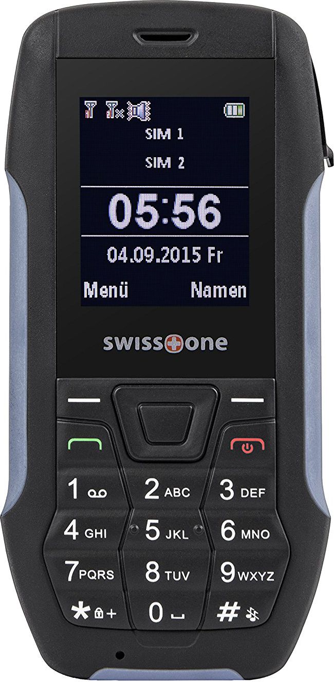 Telefon komórkowy Swisstone Dual SIM Czarno-szary