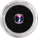 Bass Cosmetics Cyrkonia, ozdoba metalowa - duży kamień kolorowy 12 / Bass Cosmetics