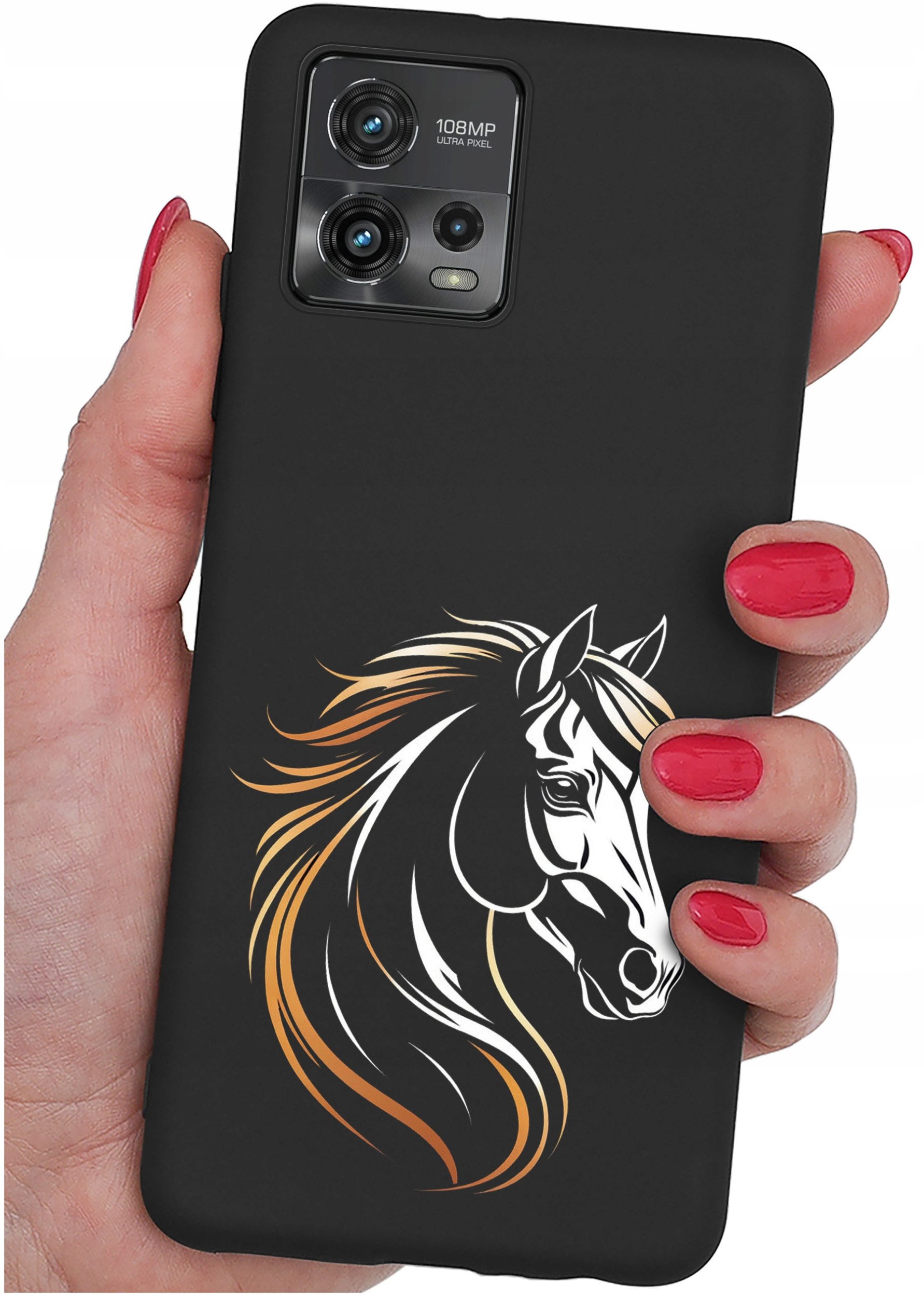 Etui do Motorola Moto G72 WZORY |SILIKONOWE MATT CASE + SZKŁO 9H