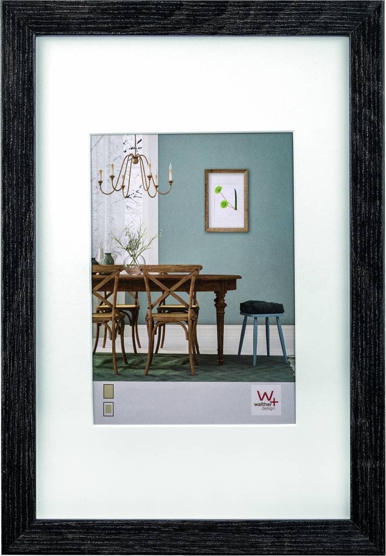 Ramka Walther Walther Fiorito dark grey 30x40 Wood incl. Passepartout EF040D