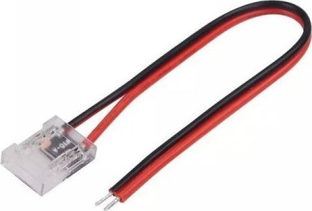 V-TAC Konektor Złączka Taśm LED V-TAC Przeźroczysta Z przewodami Gęste/Zwykłe/COB 8mm