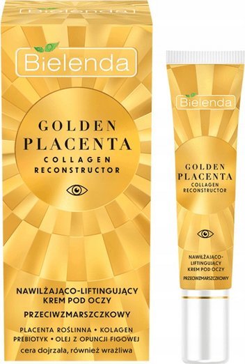 Bielenda Bielenda Golden Placenta Nawilżająco - Liftingujący Krem pod oczy przeciwzmarszczkowy 15ml