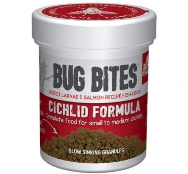Bug Bites Cichlids Formula, pokarm dla piel�gnic, S/M, granulat, 45g